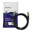 Kép 1/6 - Qoltec USB4 Ultra-Gyors Gen3 Kábel | USB-C PD 240W | Thunderbolt 3/4 | 4K | 40Gb/s | 1m | Fekete