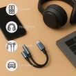 Kép 3/5 - Qoltec Adapter 2 az 1-ben USB-C | USB-C | Jack 3,5mm | PD 15W | 10cm | Alumínium