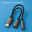 Kép 4/5 - Qoltec Adapter 2 az 1-ben USB-C | USB-C | Jack 3,5mm | PD 15W | 10cm | Alumínium