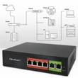 Kép 5/7 - Qoltec SWITCH FAST Ethernet PoE Hálózati Switch fekete színben