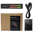 Kép 7/7 - Qoltec SWITCH FAST Ethernet PoE Hálózati Switch fekete színben