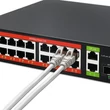 Kép 4/8 - Qoltec 16x RJ45 PoE hálózati kapcsoló fekete színben