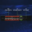 Kép 7/8 - Qoltec 16x RJ45 PoE hálózati kapcsoló fekete színben