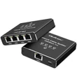 Kép 1/8 - Qoltec Ethernet elosztó mini SWITCH 1x4 RJ45 alumínium házban