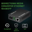 Kép 2/9 - Qoltec Kétirányú Ethernet SWITCH Média Konverter 1x RJ45 1x SFP| 1000Mbps | 5V