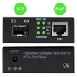 Kép 3/9 - Qoltec Kétirányú Ethernet SWITCH Média Konverter 1x RJ45 1x SFP| 1000Mbps | 5V