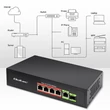 Kép 5/8 - Qoltec hálózati Ethernet PoE SWITCH 4x RJ45 porttal