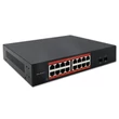 Kép 1/8 - Qoltec SWITCH Gigabit Ethernet PoE hálózati kapcsoló fekete színben