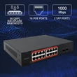 Kép 3/8 - Qoltec SWITCH Gigabit Ethernet PoE hálózati kapcsoló fekete színben