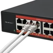 Kép 4/8 - Qoltec SWITCH Gigabit Ethernet PoE hálózati kapcsoló fekete színben