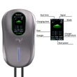 Kép 7/8 - Qoltec EV Töltőállomás 2 az 1-ben Type2 | 22kW | Wi-fi| LCD | RFID | 3 fázis | Wallbox | 5m