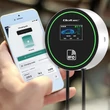 Kép 4/9 - Qoltec EV Töltőállomás 2 az 1-ben Type2 | 22kW | Wi-fi| LCD | RFID | 3 fázis | Wallbox | 5m