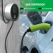 Kép 6/9 - Qoltec EV Töltőállomás 2 az 1-ben Type2 | 22kW | Wi-fi| LCD | RFID | 3 fázis | Wallbox | 5m