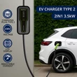 Kép 2/6 - Qoltec 2 az 1-ben mobil töltő Type 2 csatlakozóval