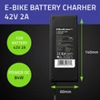 Kép 6/8 - Qoltec 36V elektromos kerékpár töltő C14-IEC-3P csatlakozóval