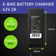 Kép 6/9 - Qoltec 36V elektromos kerékpár töltő GX12-3P csatlakozóval
