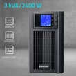 Kép 2/6 - Qoltec 3kVA tiszta szinuszhullámú UPS LCD kijelzővel