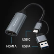 Kép 3/7 - Qoltec 4K kép rögzítő kártya USB-C és HDMI csatlakozóval