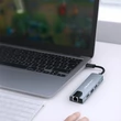 Kép 2/7 - Qoltec USB-C 5 az 1-ben Hub adapter HDMI és RJ45 portokkal