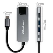 Kép 7/7 - Qoltec Hub adapter USB-C 5 az 1-ben | USB-C PD 100W | 2x USB | HDMI 4K | RJ45