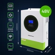 Kép 3/8 - Qoltec Modulár Hibrid Napelemes Inverter 6200W
