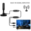Kép 7/8 - Qoltec DVB-T2 TV antenna jelerősítővel és mágneses talppal