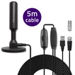 Kép 8/8 - Qoltec DVB-T2 TV antenna jelerősítővel és mágneses talppal
