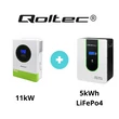 Kép 1/10 - Qoltec 11kW hibrid napelemes inverter és akkumulátor