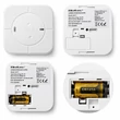 Kép 2/13 - Qoltec Tanúsított vezeték nélküli Szén-monoxid (CO) érzékelő akkumulátorral | CO érzékelő | TUYA | Wi-Fi | érzékelő élettartama 10 év | 85dB riasztás | LED