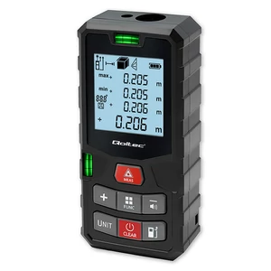 Qoltec Nagy Pontosságú Lézeres Távolságmérő Buborék Szintezővel | LCD háttérvilágítással | 120m Qoltec Nagy Pontosságú Lézeres Távolságmérő Buborék Szintezővel | LCD háttérvilágítással | 120m