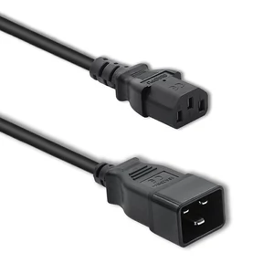 Qoltec 1.2m hosszabbító kábel IEC C20/C13