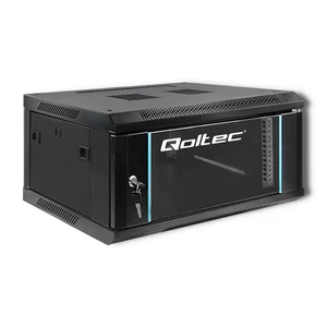 Qoltec 19 RACK szekrény edzett ajtókkal és acél házzal