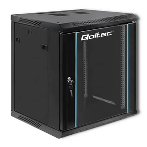 Qoltec 19" RACK szekrény 12U edzett üvegajtókkal