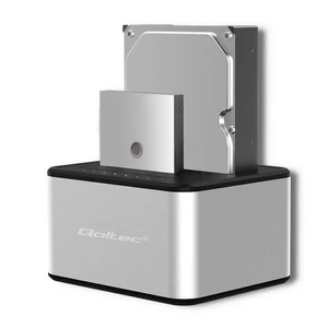 Qoltec 2x HDD / SSD dokkoló állomás | 2.5 "/3.5" SATA | USB 3.0 | Klónozás Qoltec 2x HDD / SSD dokkoló állomás | 2.5 "/3.5" SATA | USB 3.0 | Klónozás