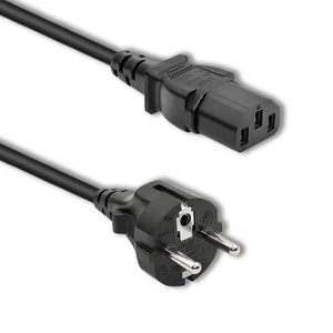 Qoltec Tápkábel IEC C13/SCHUKO | 3x1,00mm² | 2,5m Qoltec Tápkábel IEC C13/SCHUKO | 3x1,00mm² | 2,5m