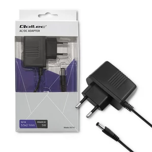 Qoltec 5W hálózati adapter 5.5*2.1 mm csatlakozóval
