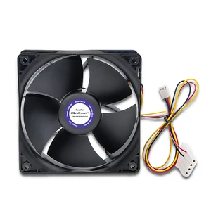 Qoltec ForceFan 6000 RPM 120mm ventilátor fekete színben