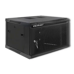 Qoltec 19" RACK 6U szekrény perforált ajtókkal