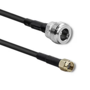 Qoltec RG58 koaxiális kábel N Női RP-SMA Férfi 1m