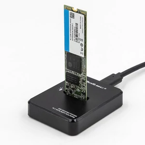 Qoltec M.2 SATA/PCIe SSD dokkoló állomás fekete színben
