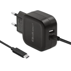 Qoltec Töltő 17W | 5V | 3.4A | USB + USB típus C Qoltec Töltő 17W | 5V | 3.4A | USB + USB típus C