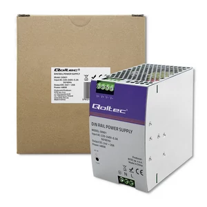 Qoltec ipari DIN sínre szerelhető tápegység | 480W | 24V | 20A Qoltec ipari DIN sínre szerelhető tápegység | 480W | 24V | 20A