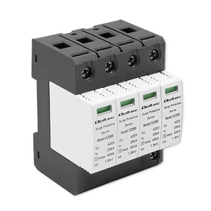 Qoltec AC túlfeszültség-védő levezető | 4P | 420V | T2 | C Qoltec AC túlfeszültség-védő levezető | 4P | 420V | T2 | C