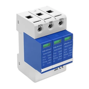 Qoltec DC túlfeszültség-védő levezető | 3P | 1000V | T2 | C Qoltec DC túlfeszültség-védő levezető | 3P | 1000V | T2 | C