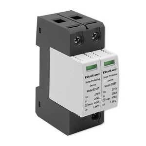 Qoltec AC túlfeszültségvédő levezető | 2P | 275V | T2 | C Qoltec AC túlfeszültségvédő levezető | 2P | 275V | T2 | C