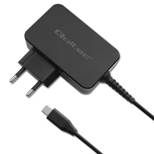 Qoltec GaN POWER PRO töltő | 1xUSB-C | 45W | 5-20V | 2.25-3A | Laptop | Okostelefon | Fekete Qoltec GaN POWER PRO töltő | 1xUSB-C | 45W | 5-20V | 2.25-3A | Laptop | Okostelefon | Fekete