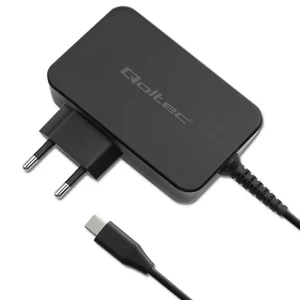 Qoltec GaN POWER PRO 100W USB-C töltő fekete színben