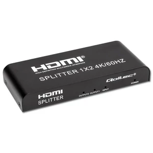 Qoltec Aktív HDMI Elosztó 2 x HDMI 4K 60Hz