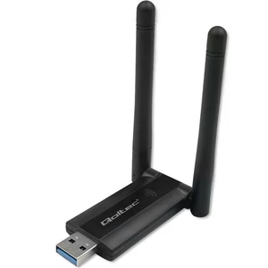 Qoltec Nagysebességű DUAL Wi-Fi adapter 2 x 2dBi | AC szabvány | USB 3.0 | 1200Mbps Qoltec Nagysebességű DUAL Wi-Fi adapter 2 x 2dBi | AC szabvány | USB 3.0 | 1200Mbps