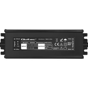 Qoltec 60W IP67 vízálló LED meghajtó fekete színben